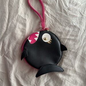 Betsy Johnson shark coin purse